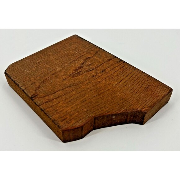 Vintage Wood Block Victorian House ~ Village Shelf/Sill Sitter~ Cat's Meow Style - Picture 3 of 4